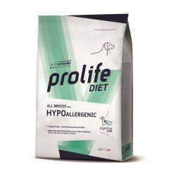 Prolife diet Hypoallergenic 8kg all breeds crocchette dietetiche cane