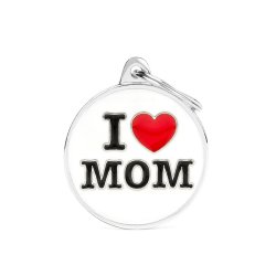 Medaglietta I Love Mom Large