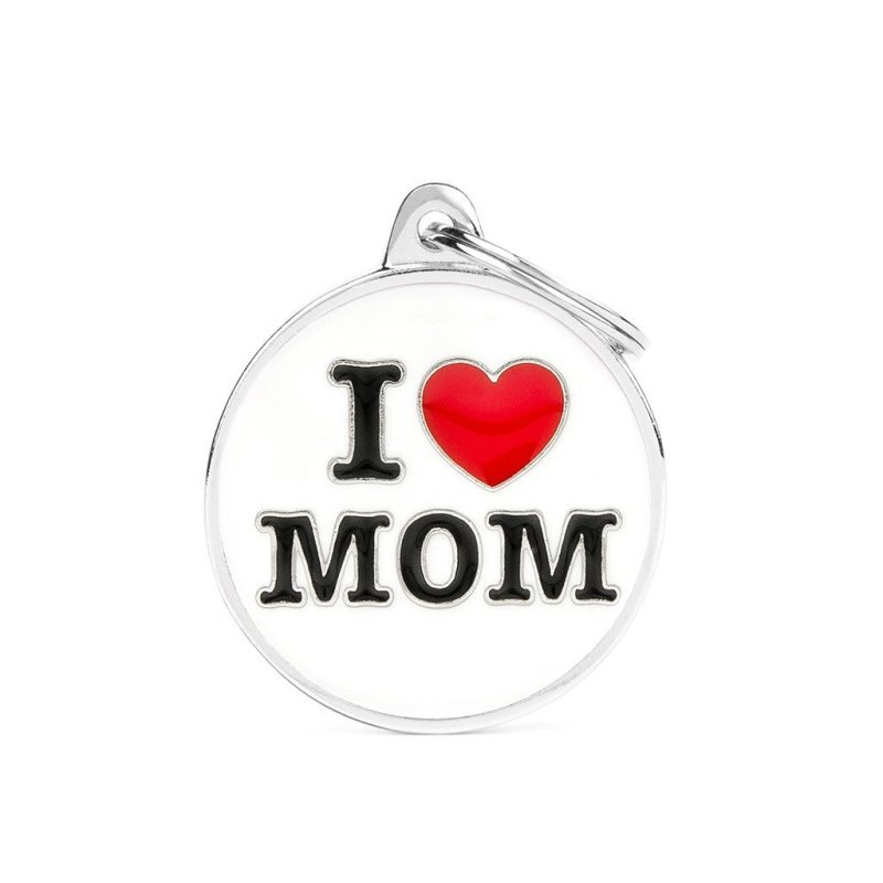 Medaglietta I Love Mom Large