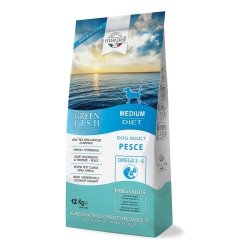 GreenFish Adult Medium Pesce 12kg crocchette cane
