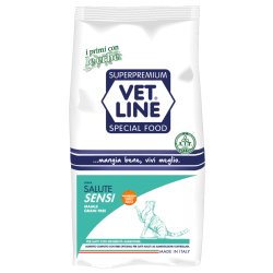 Vet Line Salute Sensi Maiale 1kg crocchette gatto
