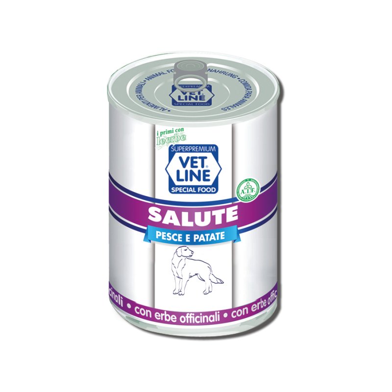 Vet Line Salute Pesce e Patate 400g umido cane