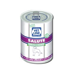 Vet Line Salute Cervo e Patate 400g umido cane