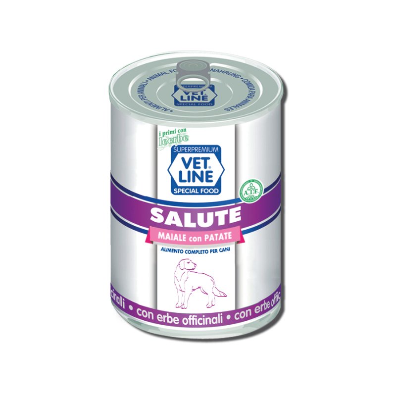 Vet Line Salute Maiale e Patate 400g umido cane