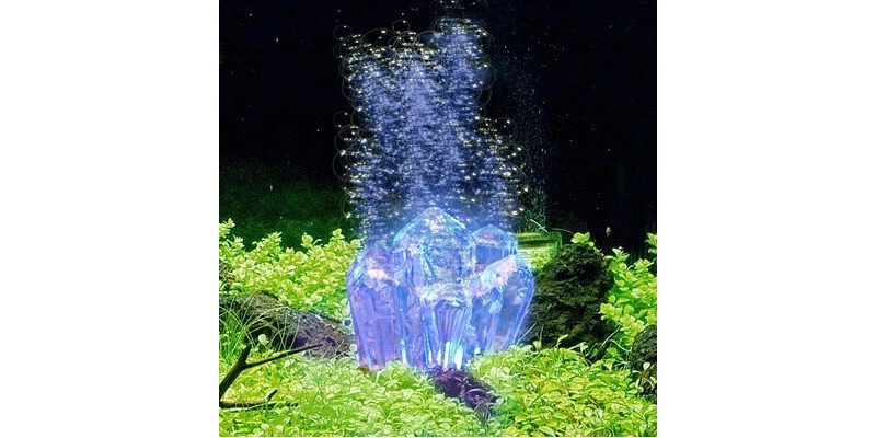 Hydor H2O Show Decorazione Cristallo e Bubble Maker