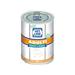 Vet Line Adulti Tonno e Patate 400g umido cane