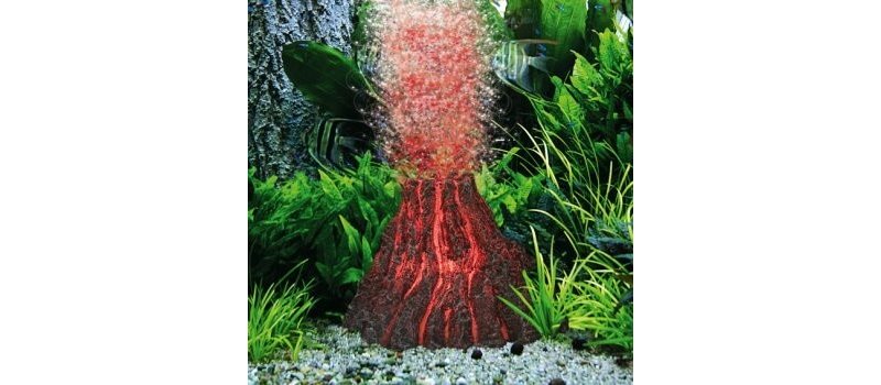 Hydor H2O Show Decorazione Kit Vulcano e Bubble Maker