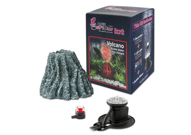 Hydor H2O Show Decorazione Kit Vulcano e Bubble Maker