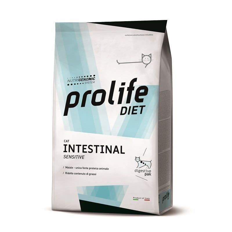 Prolife diet cat Intestinal 1,5kg crocchette dietetiche gatto