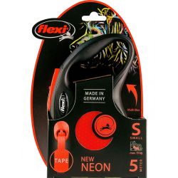 Flexi New Neon 5mt guinzaglio a fettuccia