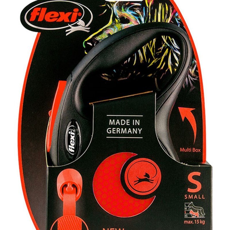 Flexi New Neon 5mt guinzaglio a fettuccia