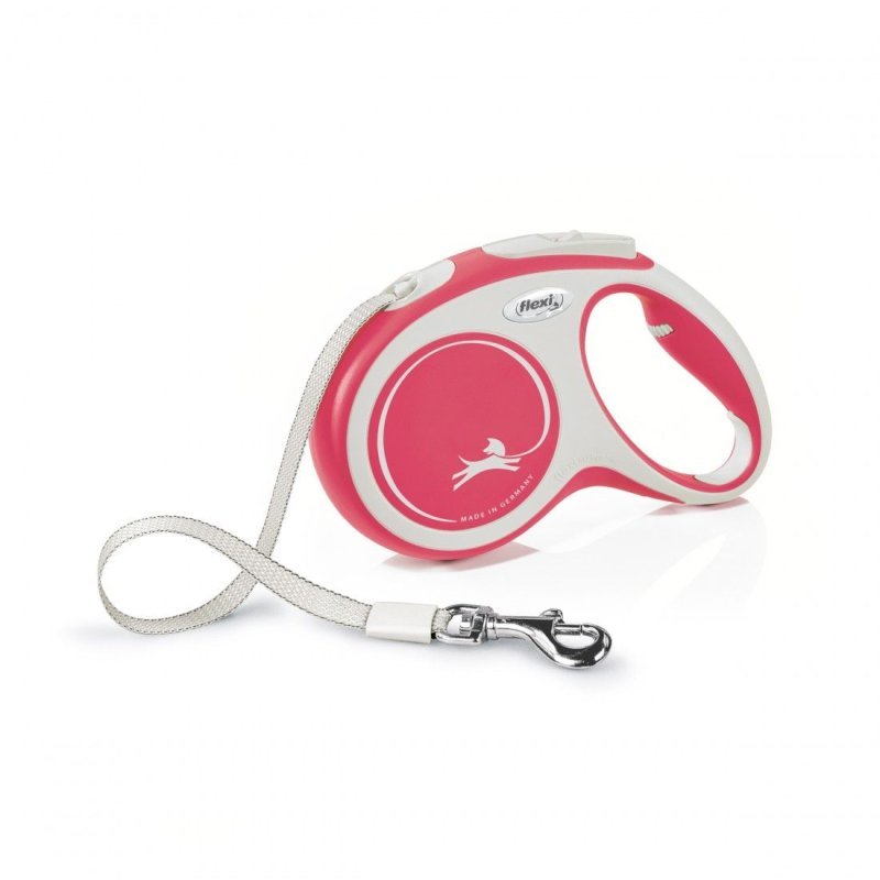 Flexi New Comfort 5mt guinzaglio a fettuccia Rosso