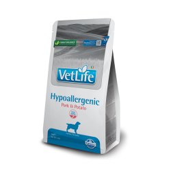 Vet Life Farmina Hypoallergenic Pork and Potato crocchette dietetiche cane