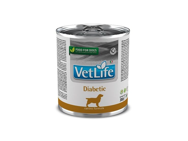 Vet Life Farmina Diabetic 300g umido dietetico cane