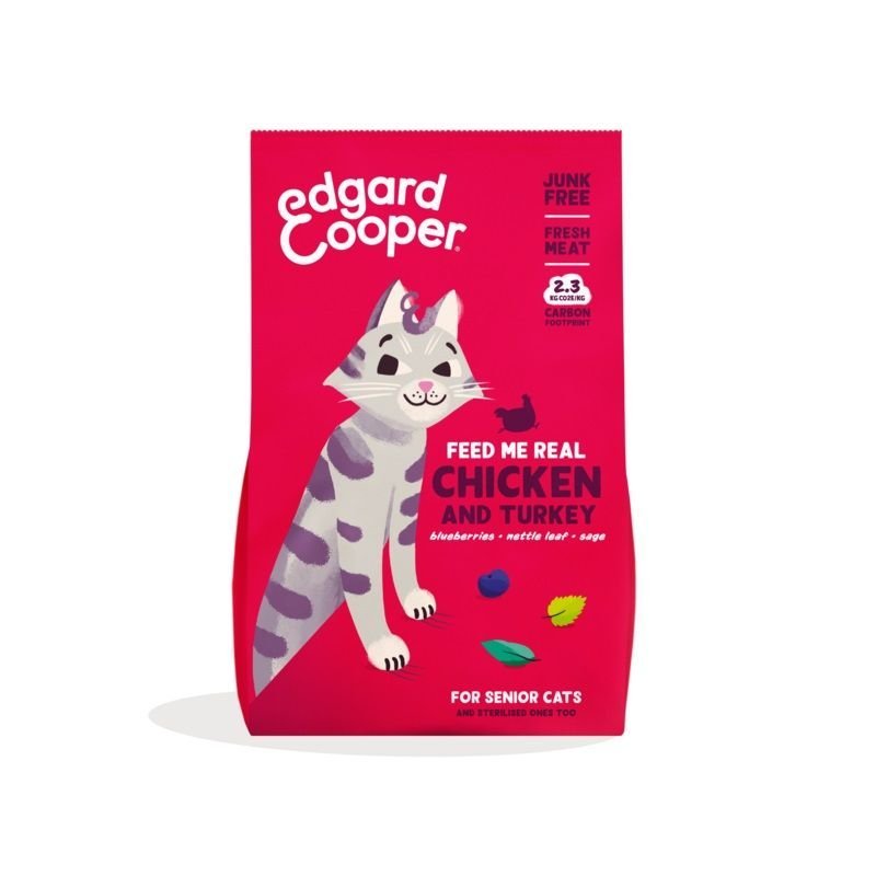 Edgard&Cooper Senior Pollo e Tacchino crocchette gatto Edgard&Cooper Senior Pollo e Tacchino crocchette gatto