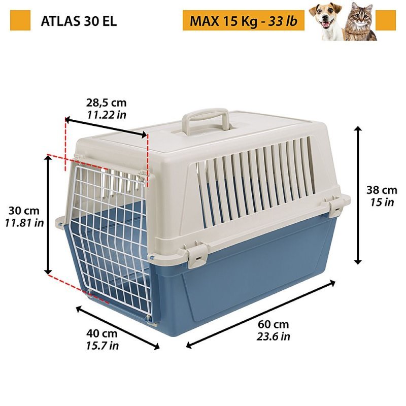 Ferplast Atlas 30 EL trasportino per cani