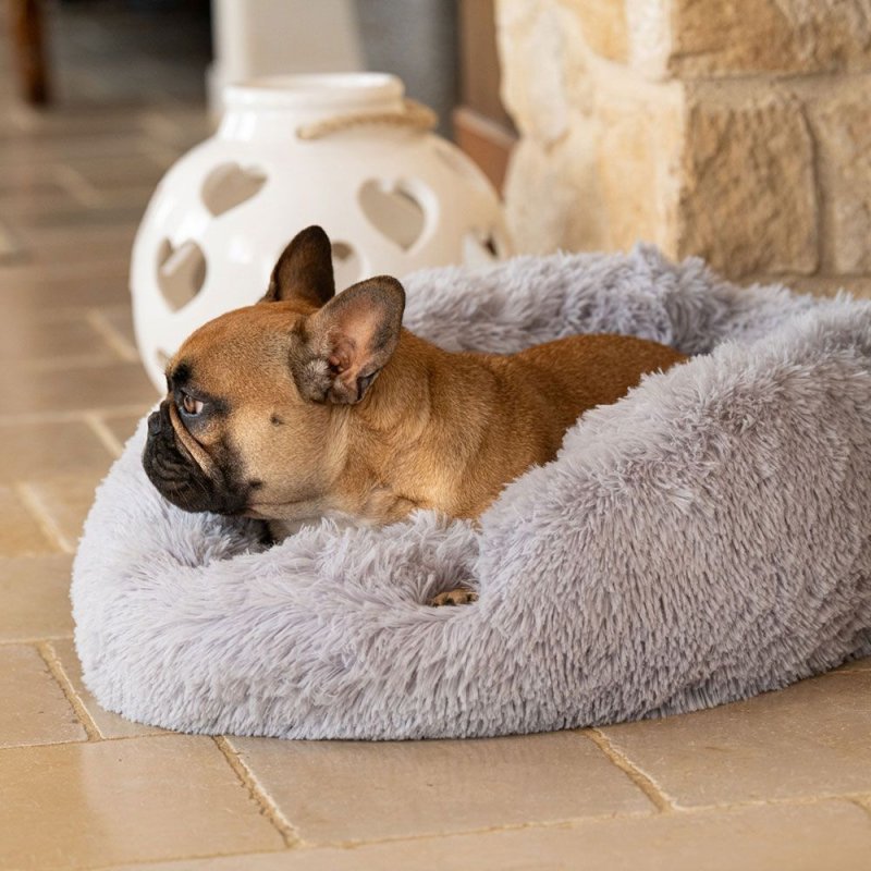 Ferplast Cuddly cuscino grigio per cani e gatti in cotone e peluche