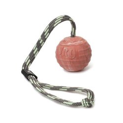 Julius K9 Natural rubber ball pallina 6cm con corda e maniglia