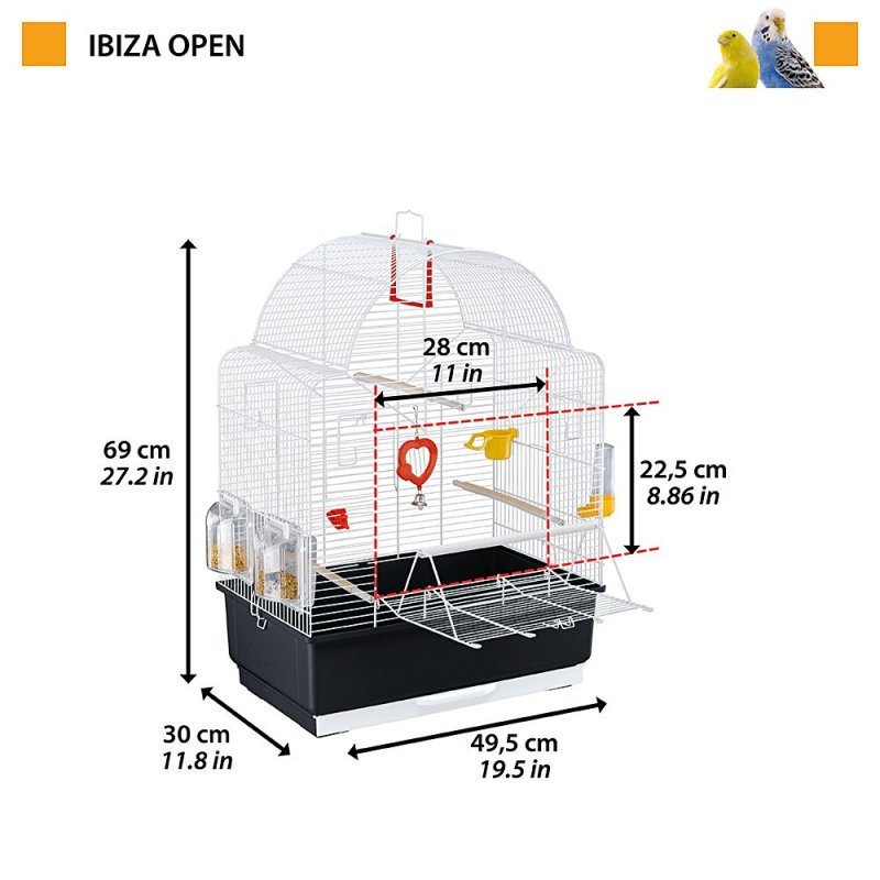 Ferplast Ibiza Open gabbia per uccelli