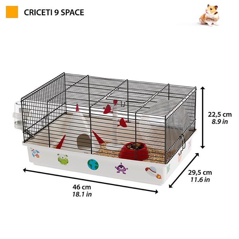 Ferplast Criceti 9 space gabbia per criceti