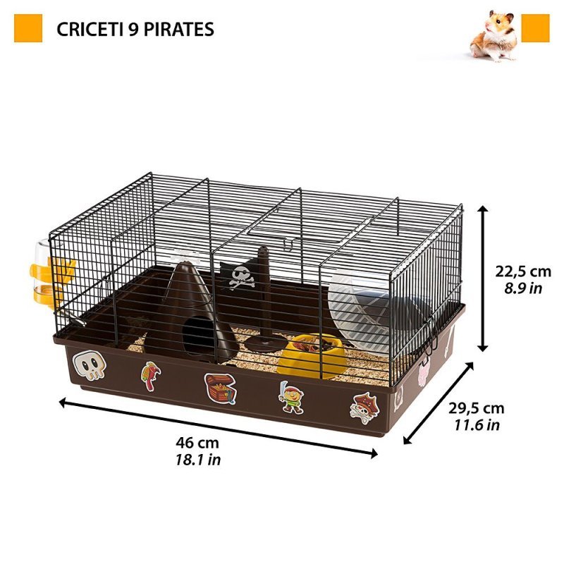 Ferplast Criceti 9 pirates gabbia per criceti