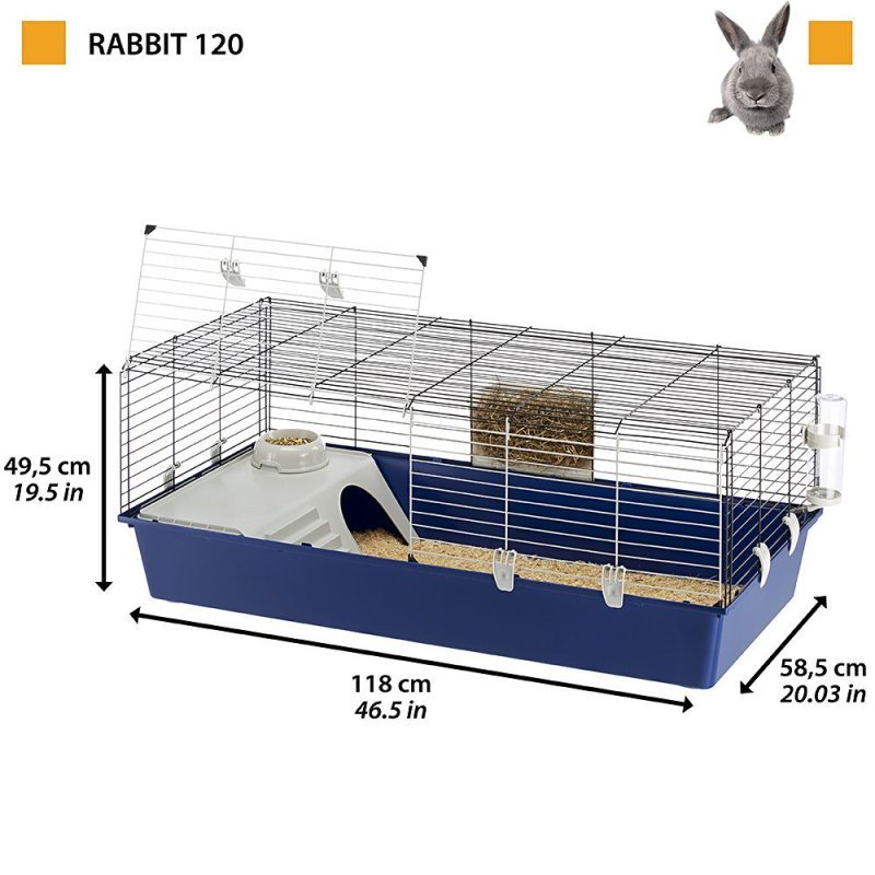 Ferplast Rabbit 120 gabbia per conigli