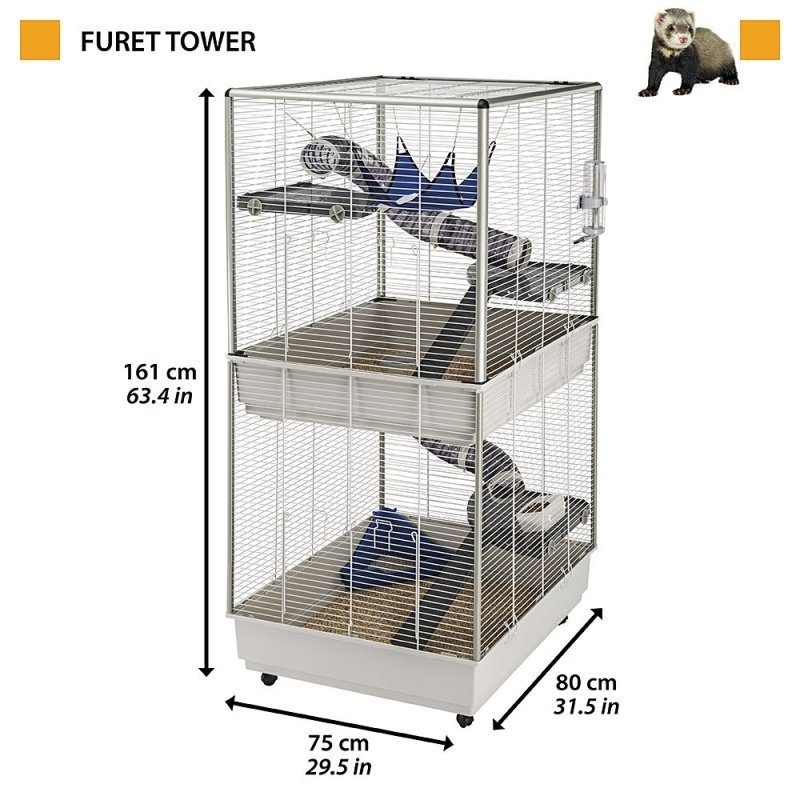 Ferplast Furet tower gabbia per furetti