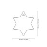 Medaglietta Bronx Stella Sceriffo In Bronzo Bianco