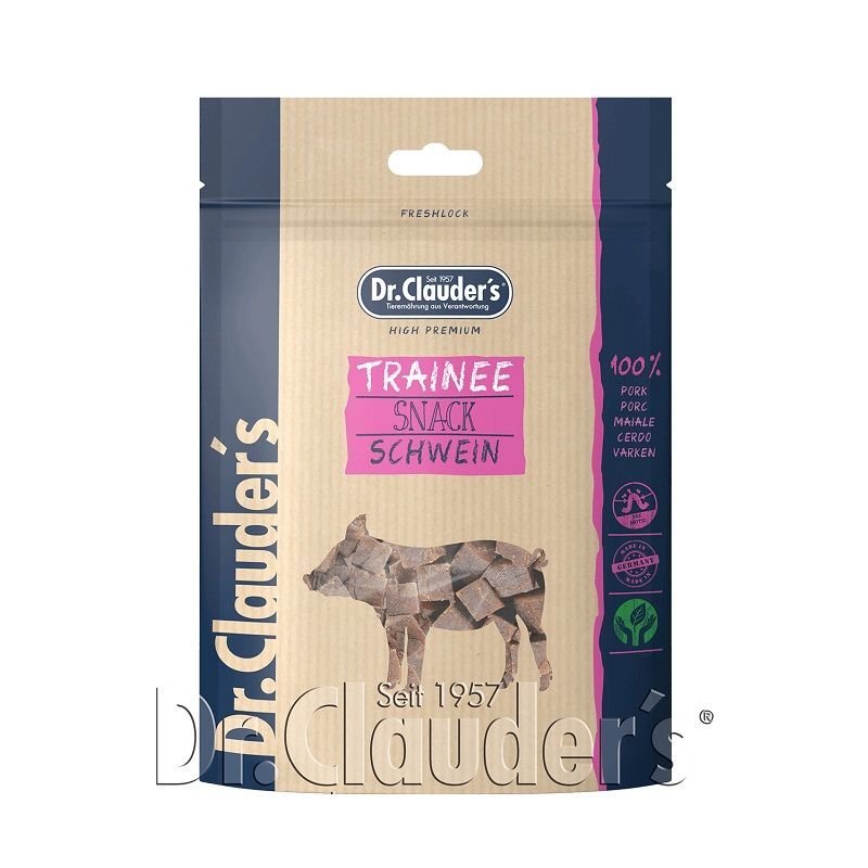 Dr. Clauder's TraineeSnack Maiale 80g snack per cani in cubetti