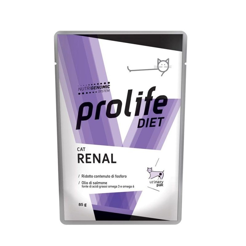 Prolife diet cat Renal 85g dieta umido gatto