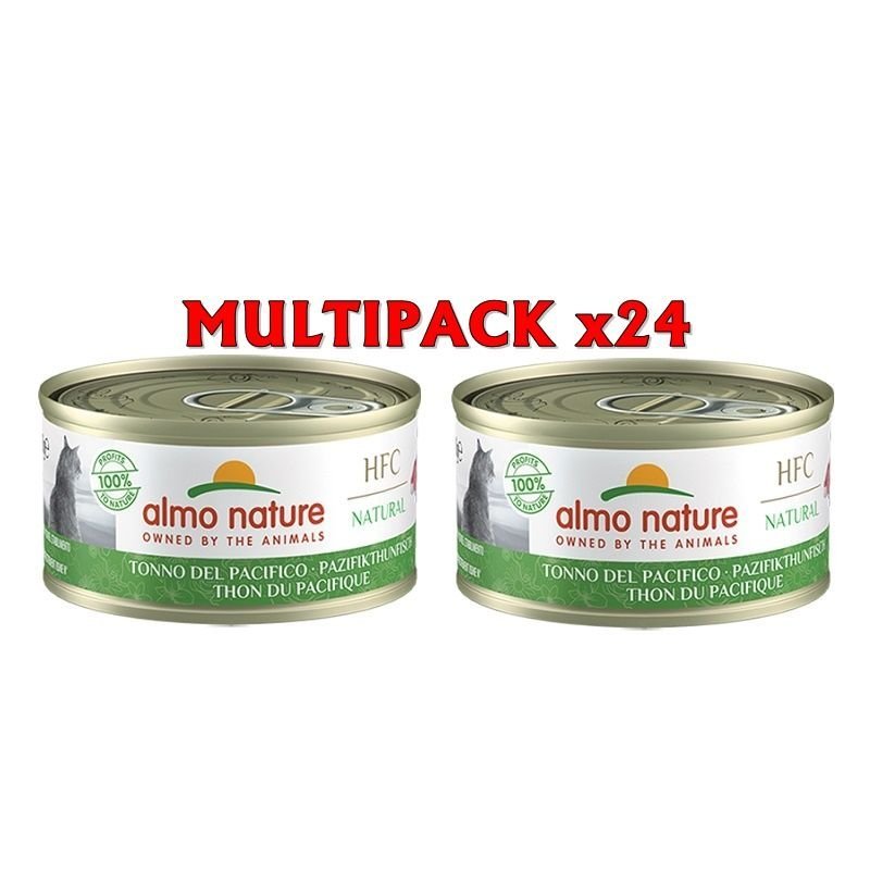 Almo Nature HFC Natural Tonno del Pacifico 24x 70g umido gatto