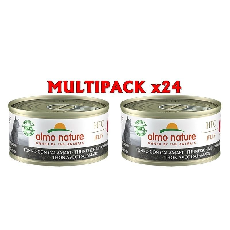 Almo Nature HFC Jelly Tonno e Calamari 24x 70g umido gatto