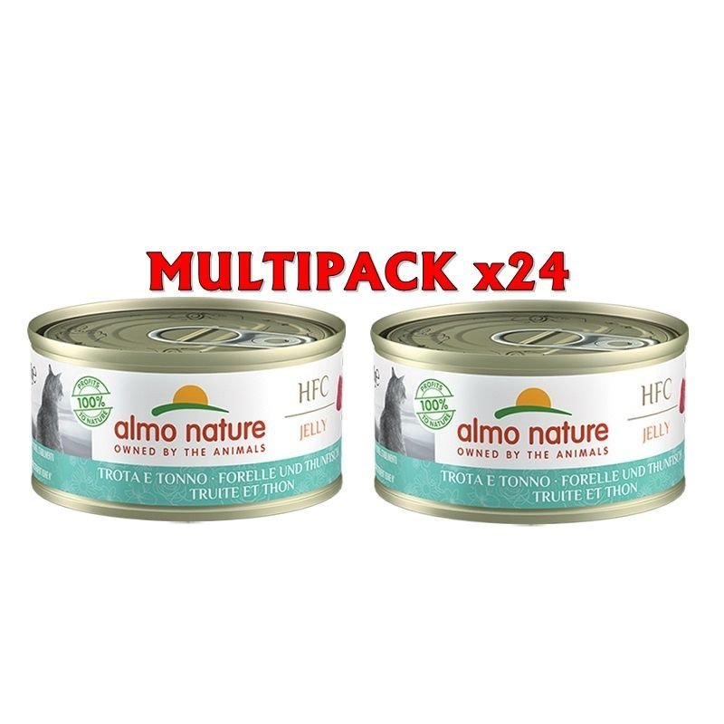 Almo Nature HFC Jelly Trota e Tonno 70g umido gatto