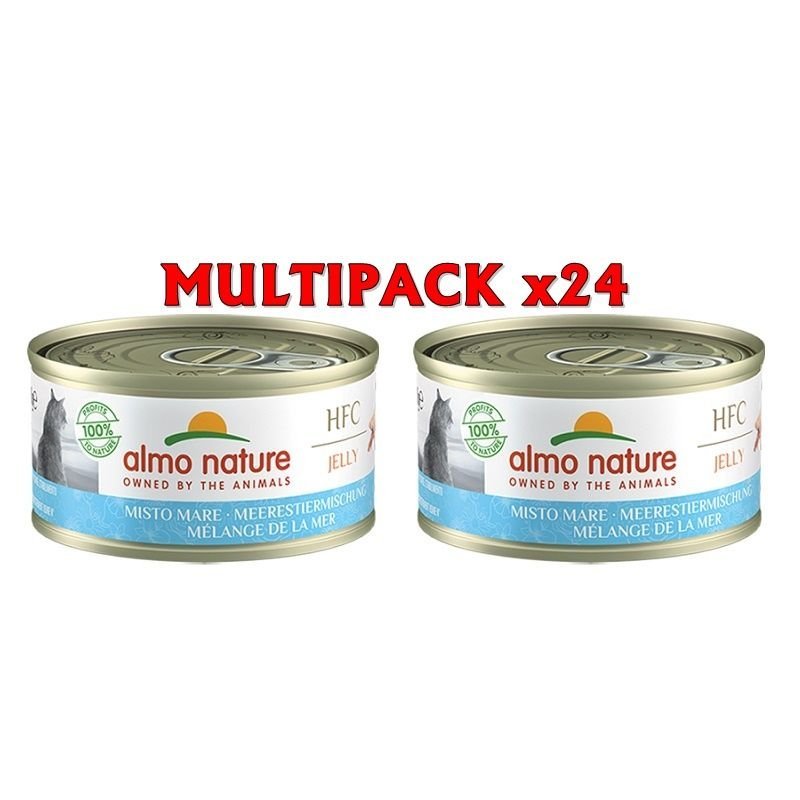 Almo Nature HFC Jelly Misto Mare 24x 70g umido gatto