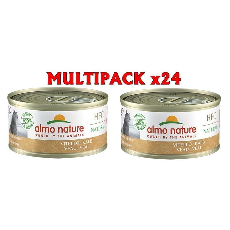 Almo Nature HFC Natural Vitello 24x 70g umido gatto