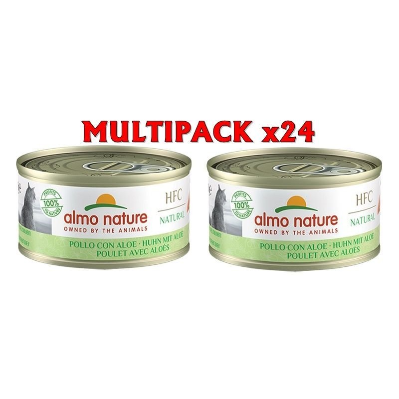 Almo Nature HFC Natural Pollo con Aloe 24x 70g umido gatto