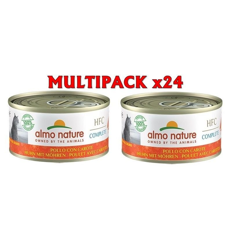 Almo Nature HFC Complete Pollo con carote 24x 70g umido gatto