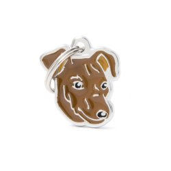 Medaglietta Cane Pinscher Rosso