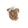 Medaglietta Cane Pinscher Rosso