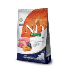 N&D Puppy Agnello, Zucca e Mirtillo Medium Maxi 12kg grain free crocchette cucciolo