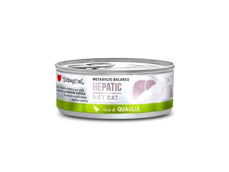 Disugual Hepatic Quaglia 85g umido dietetico gatto