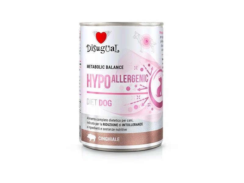 Disugual Hypoallergenic Cinghiale 400g umido dietetico cane