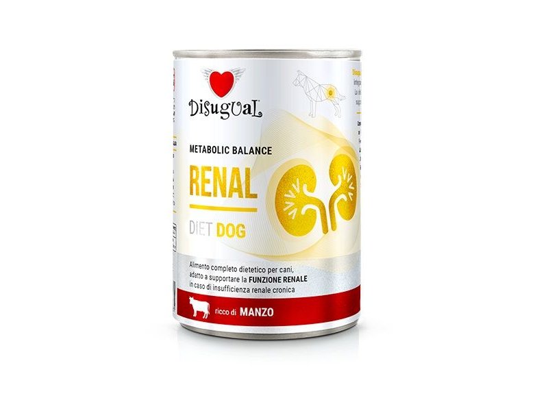 Disugual Renal Manzo 400g umido dietetico cane