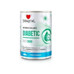Disugual Diabetic Pesce Bianco 400g umido dietetico cane