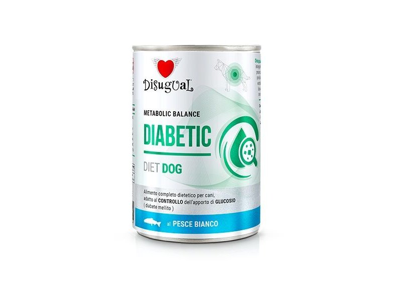 Disugual Diabetic Pesce Bianco 400g umido dietetico cane