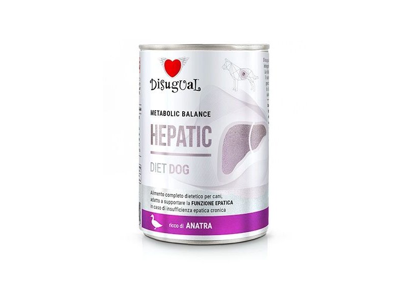 Disugual Hepatic Anatra 400g umido dietetico cane