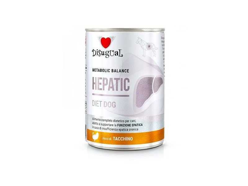 Disugual Hepatic Tacchino 400g umido dietetico cane