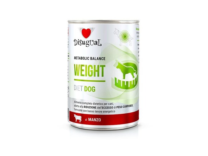 Disugual Weight Manzo 400g umido dietetico cane