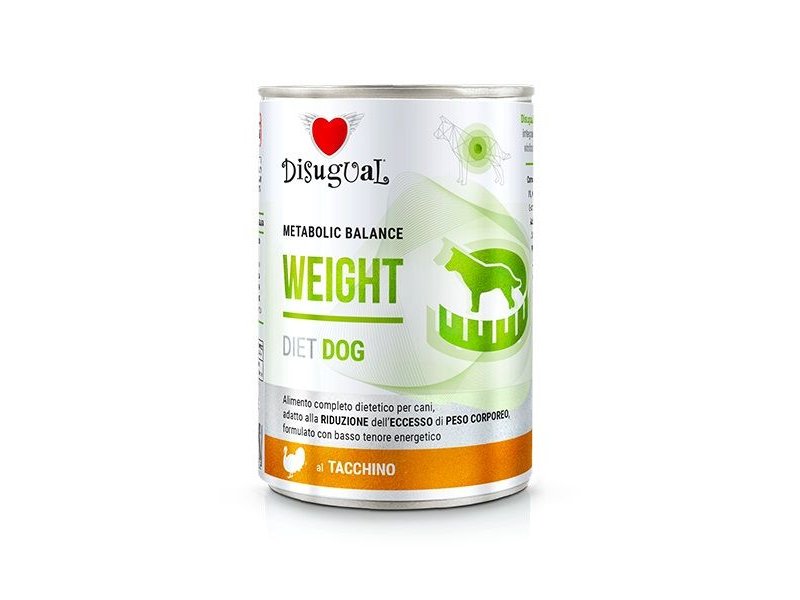 Disugual Weight Tacchino 400g umido dietetico cane