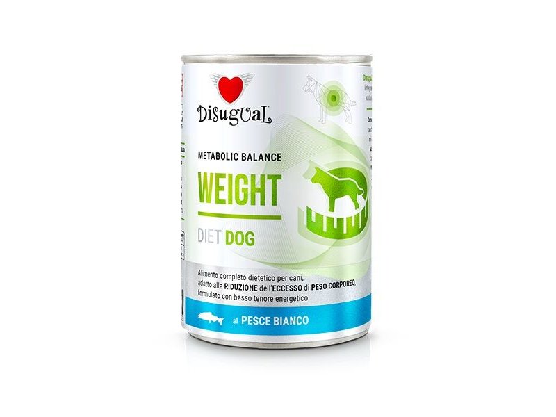 Disugual Weight Pesce Bianco 400g umido dietetico cane